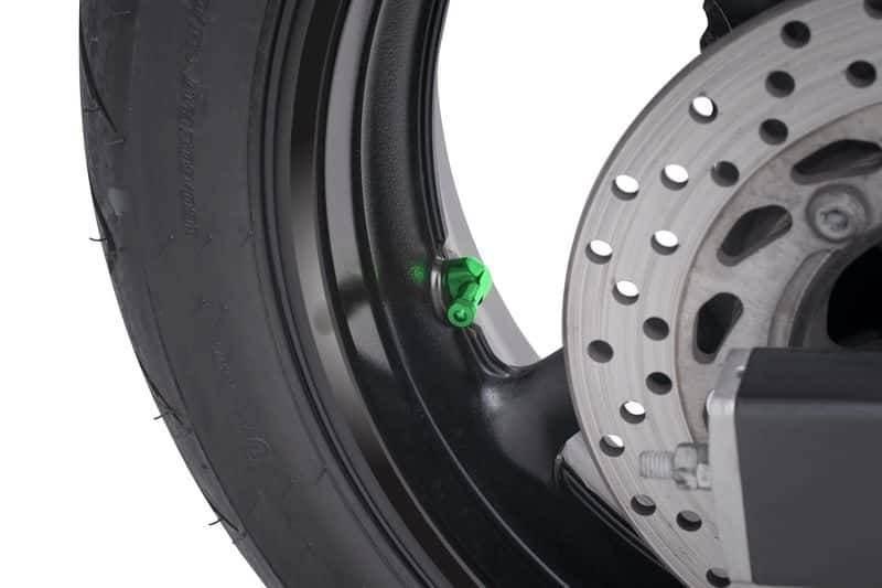 Zestaw Zaworków Do Kół Motocyklowych 90 Stopni Śr.8,3mm Zielone