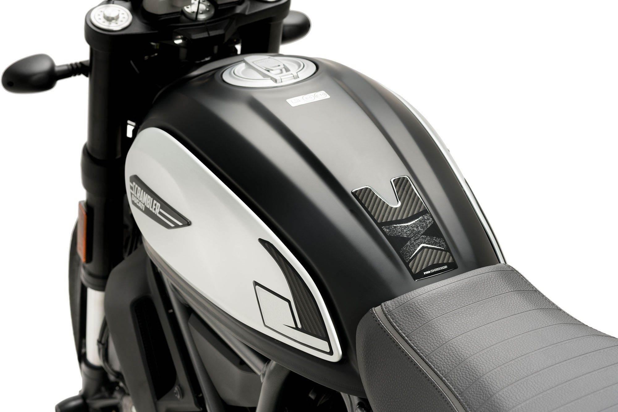 Tankpad Puig Extreme Do Ducati Scrambler 15-22 Trzyczęściowy Carbon