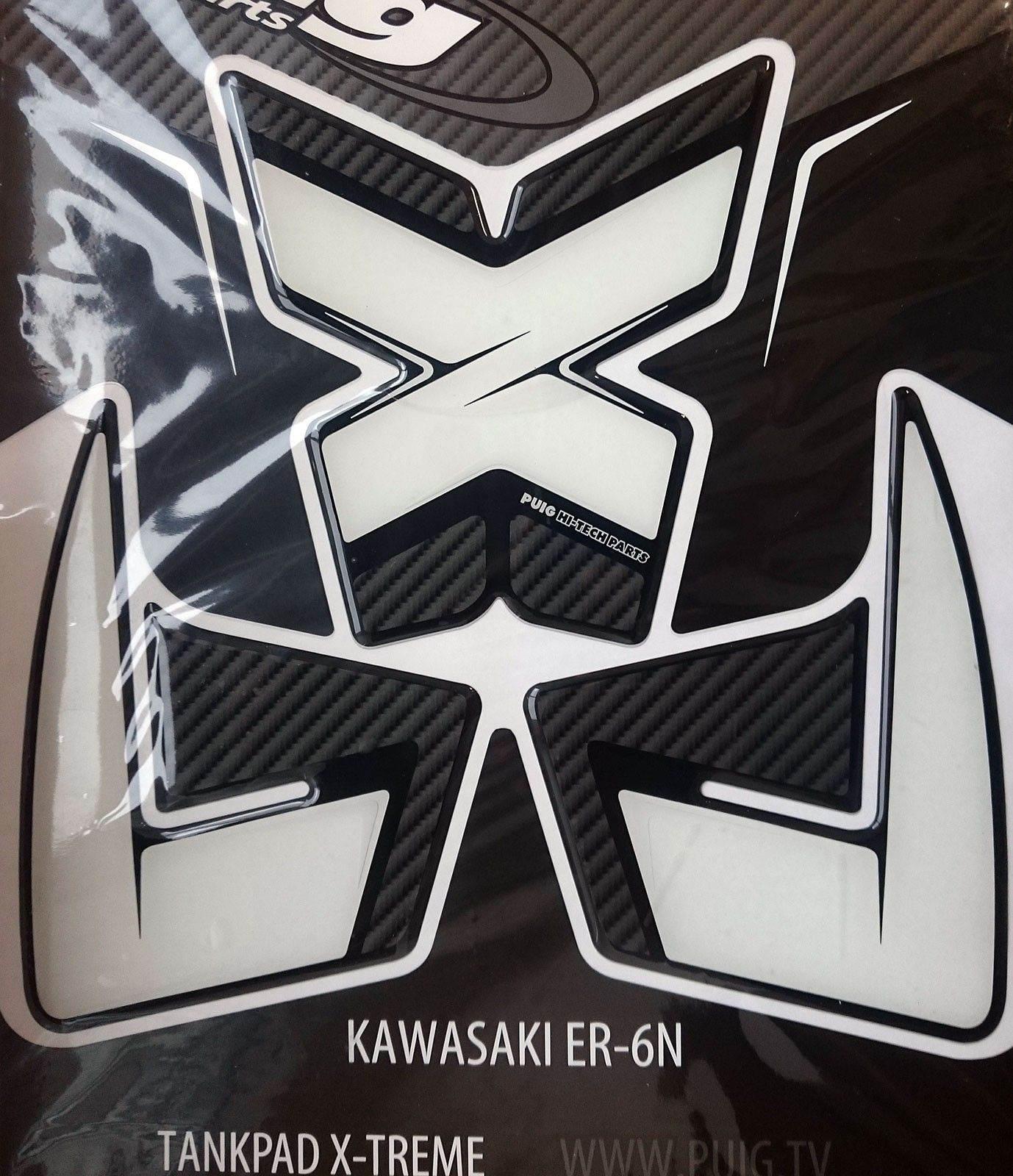 Tankpad Puig Extreme Do Kawasaki Er-6n 12-16 Trzyczęściowy Carbon