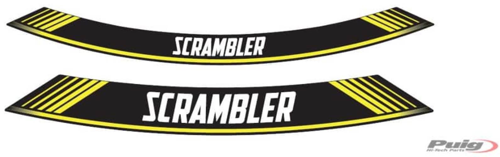Paski Na Felgi Żeliwne Puig Do Ducati Scrambler Icon Żółte