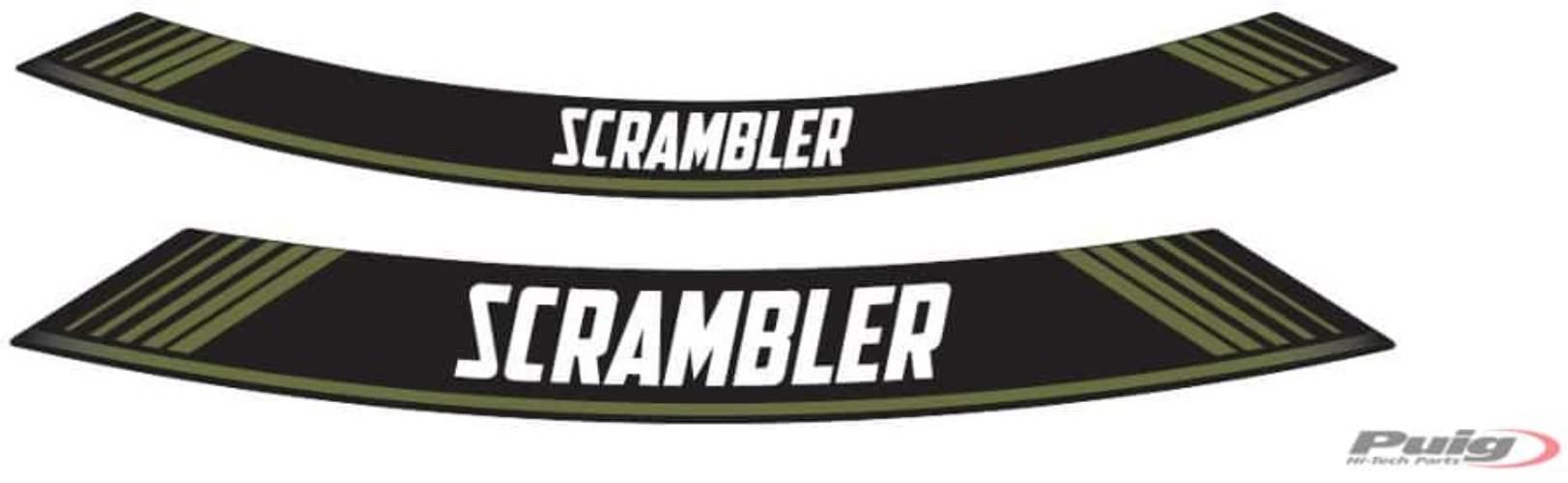 Paski Na Felgi Żeliwne Puig Do Ducati Scrambler Icon Zielone