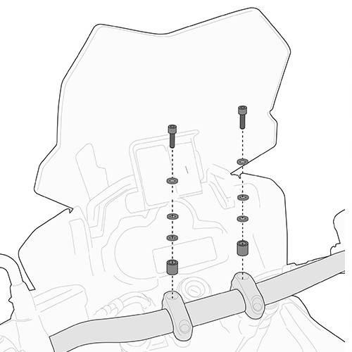 Kappa Zestaw Montażowy Do Mocowania Smart Bar Honda Suzuki Kawasaki