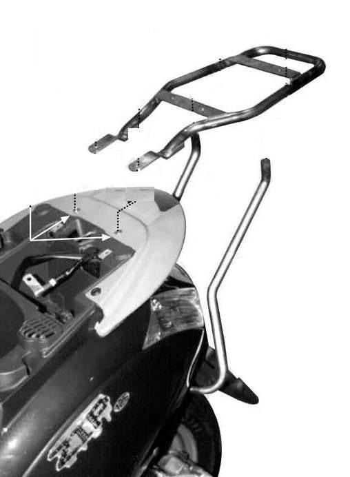 Kappa Stelaż Kufra Centralnego Piaggio Zip 50 125 00-12 Bez Płyty - Wycofan