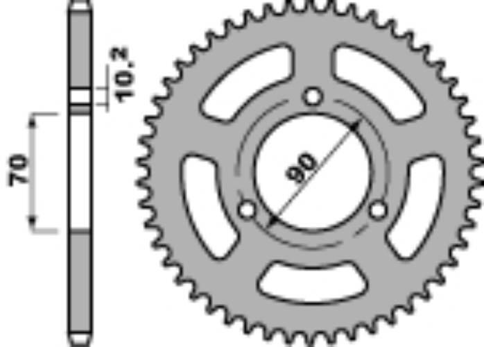Pbr Zębatka Tylna 239 36 F Honda Mbx 80F 83-87 Łańc. 420 Jtr239.36 Made In