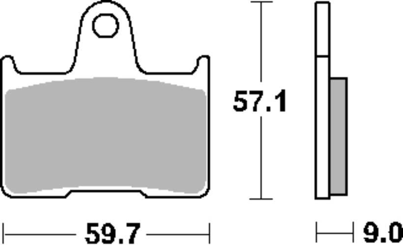 Sbs Klocki Hamulcowe Kh254 Street Standart Ceramic Kolor Czarny Pasuje Do:
