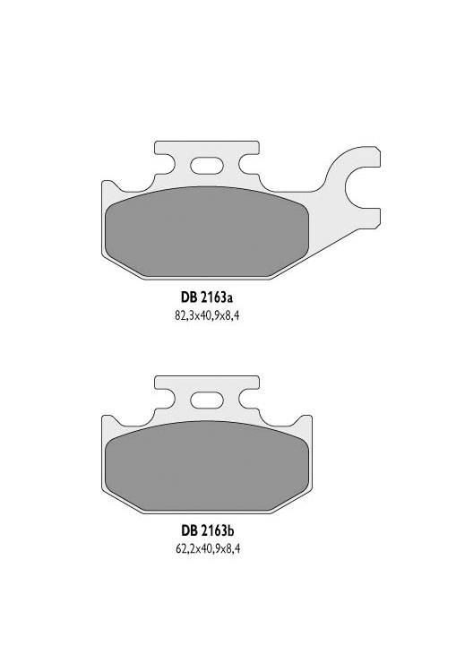 Delta Braking Klocki Hamulcowe Kh413 Syzuki Atv - Zastępują Db2163Mx-D Oraz