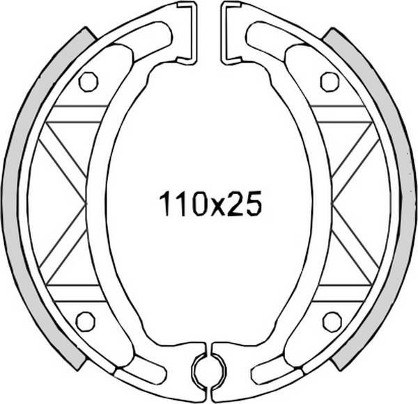 Brenta Szczęki Hamulcowe Sh503 Yamaha Cygnus 125 '95-'02, Neos 50 '97-'09