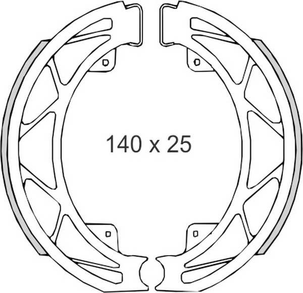 Brenta Szczęki Hamulcowe Piaggio Fly 05'-/Liberty 97'-14'/Liberty 4T 00'- 1