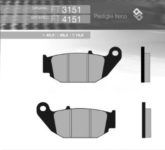 Brenta Klocki Hamulcowe Kh629 Honda Crf 250Ld '13-'16 Tył Ft 3151