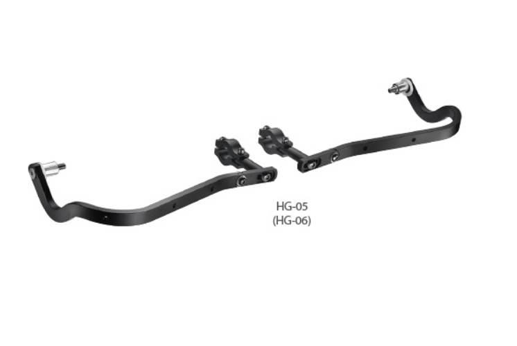 Accel Osłony Rąk Handbary Z Mocowaniem Aluminiowym Enduro 28Mm Kolor Czarny