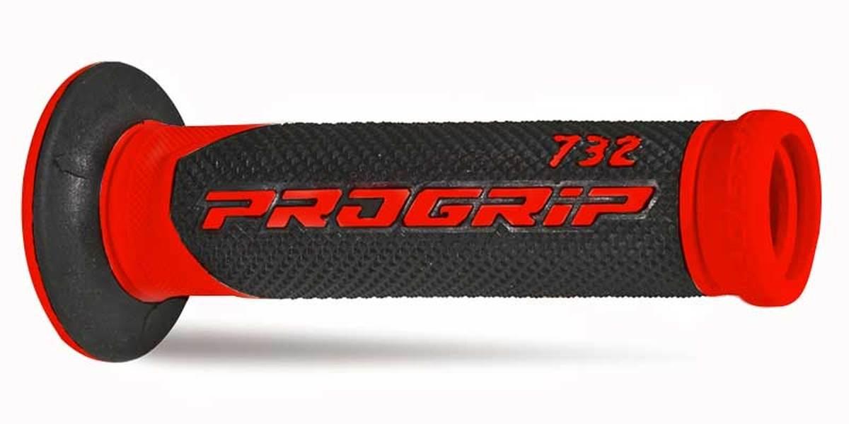 Progrip Manetki Pg732 Road 22+25Mm, Dł.125Mm Kolor Czerwony/Czarny Dwuskład
