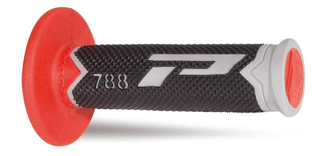 Progrip Manetki Pg788 Off Road 22+25Mm, Dł.115Mm Kolor Szary/Czerwony/Czarn