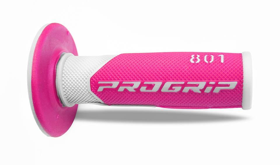 Progrip Manetki Pg801 Off Road 22+25Mm, Dł.115Mm Kolor Biały/Fuksja Fluo Dw