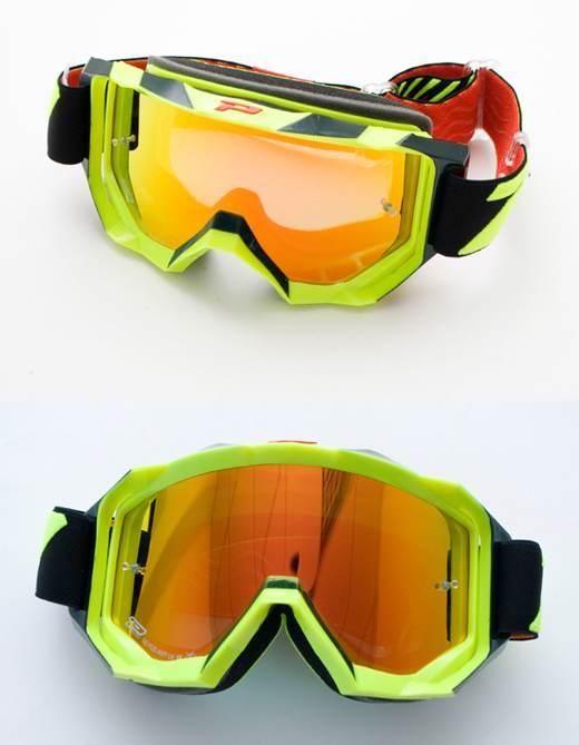 Progrip Gogle Pg3200 Fl Venom Kolor Żółty Fluo Czarny Szyba Pg3248 Czerwona