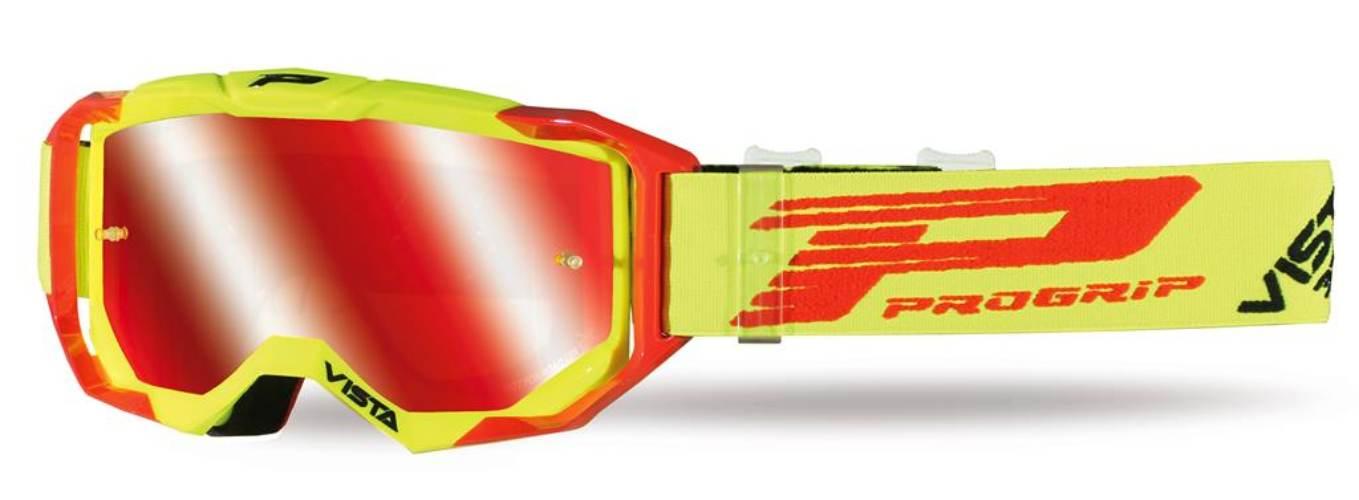Progrip Gogle Pg3303-273 Fl Vista Kolor Żółty Fluo Czerwony Szyba Pg3348 Cz