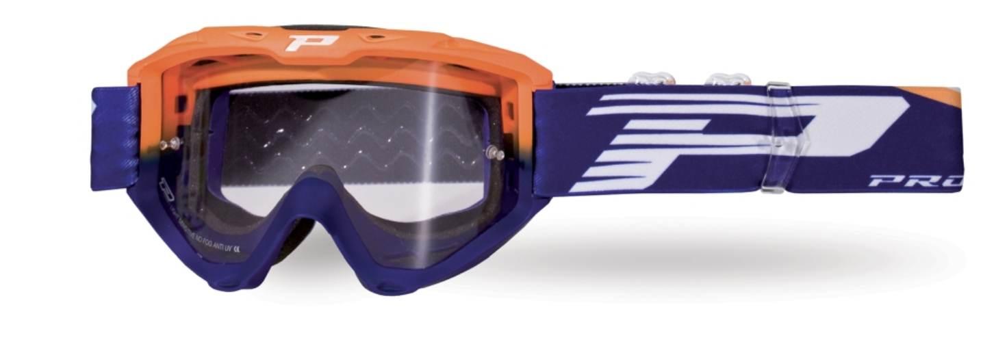 Progrip Gogle Pg3450-275 Ls Riot Kolor Pomarańczowy Fluo Niebieski Szyba Pg