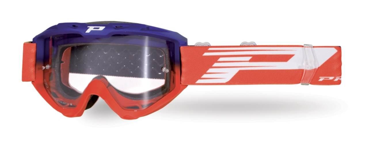 Progrip Gogle Pg3450-338 Ls Riot Kolor Niebieski Czerwony Szyba Pg3210, No