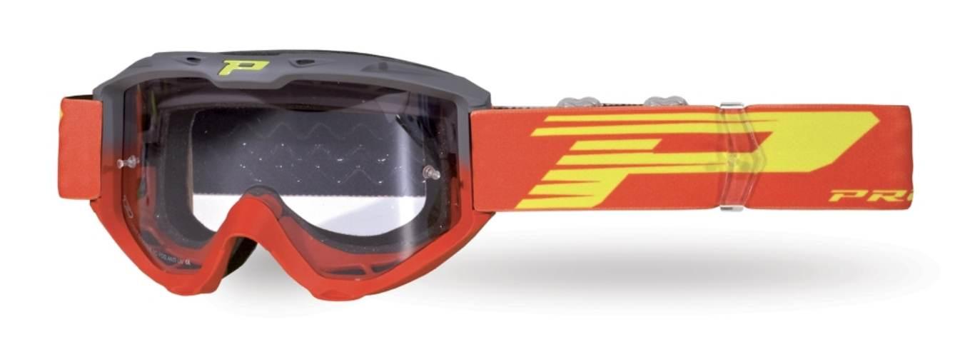 Progrip Gogle Pg3450-288 Ls Riot Kolor Szary Czerwony Szyba Pg3210, No Fog