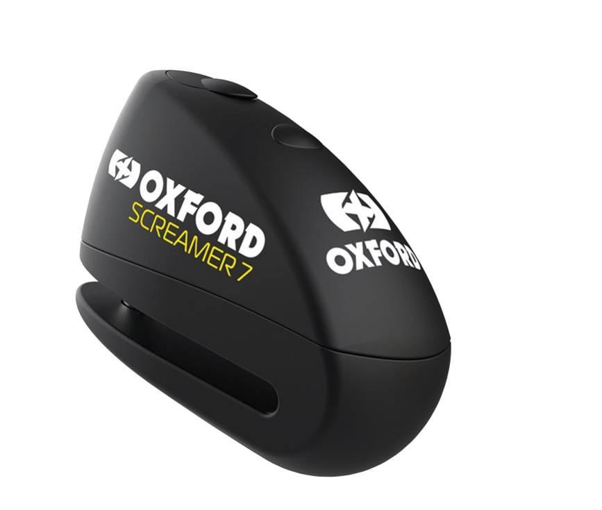 Oxford Blokada Tarczy Hamulcowej Z Alarmem Model Screamer Xa7, Trzpień 7Mm