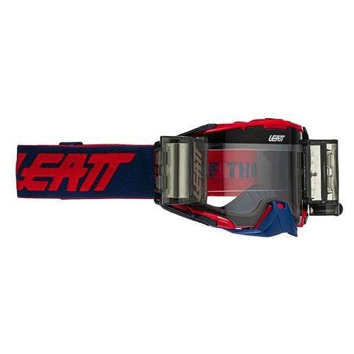 Leatt Gogle Velocity 6.5 Roll-Off Goggle Red/Blue Lens Clear 83% - Kolor Gr
