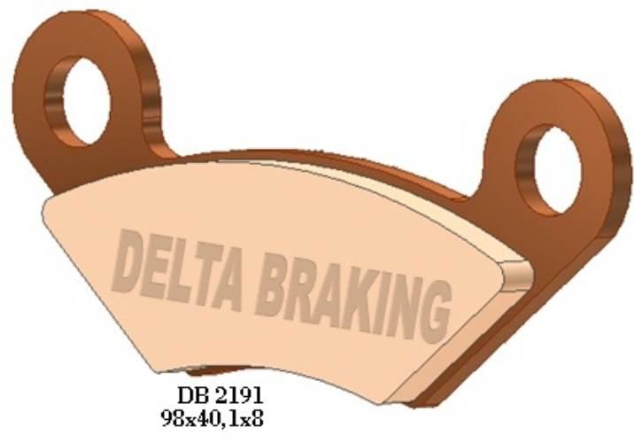 Delta Braking Klocki Hamulcowe Kh483 Quadzilla - Zastępuje Db2191Qd-D Oraz