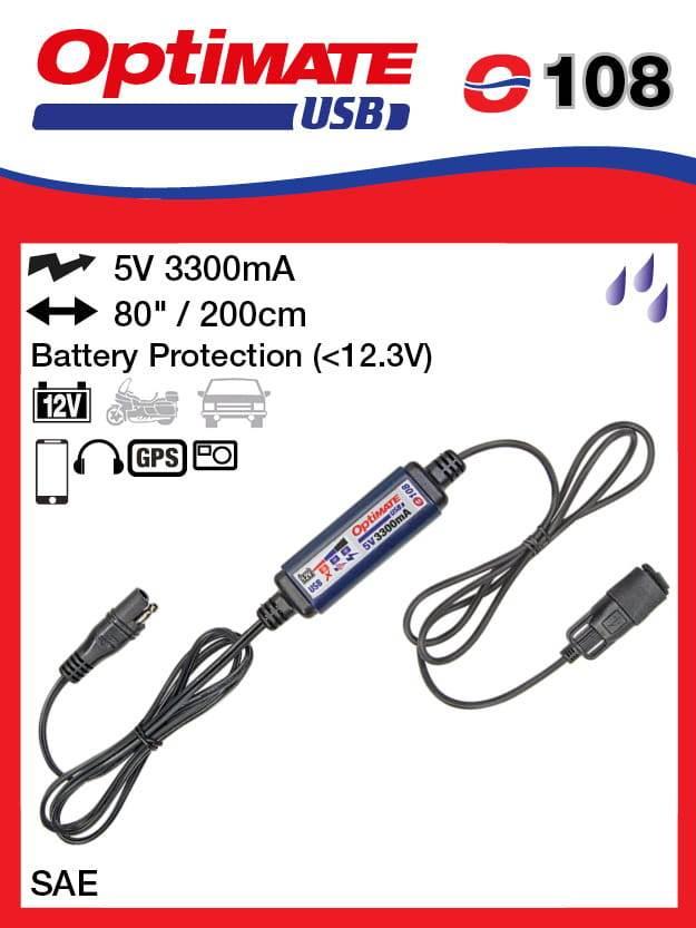 Optimate Ładowarka Usb Ze Złączem Sae 3300Ma El
