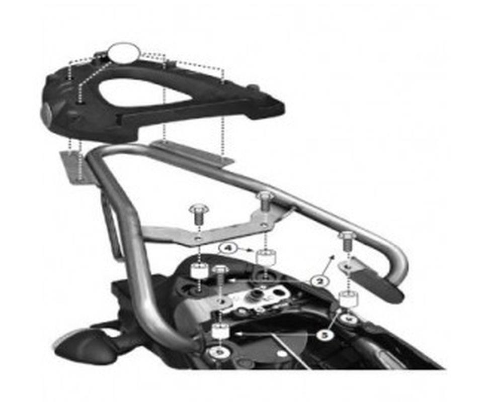 Kappa Stelaż Kufra Centralnego Suzuki Gladius 650 09-16 Z Płytą Monolock