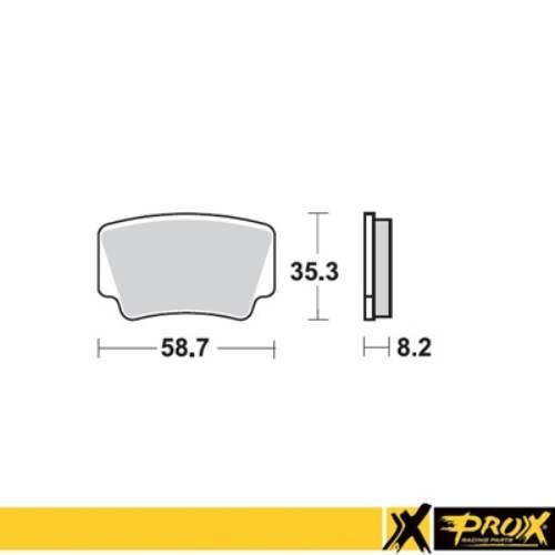 Prox Klocki Hamulcowe Kh463 Ktm 450/505/525 Sx/Xc Atv '08-12 Tył