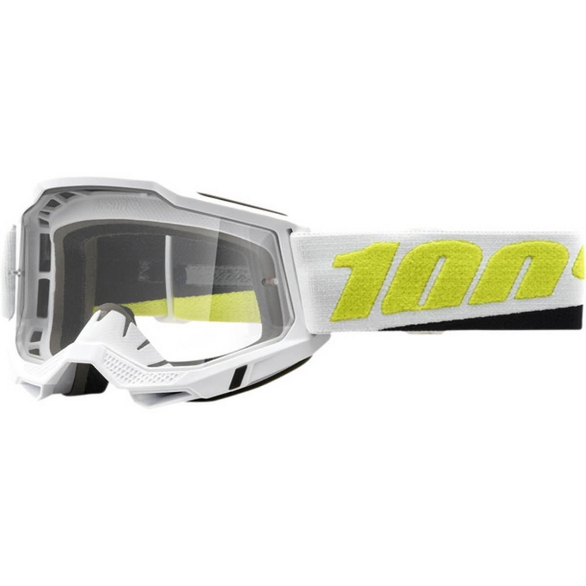 100 Procent Gogle Accuri 2 Peyote - Clear Lens - Kolor Biały/Czarny/Żółty S