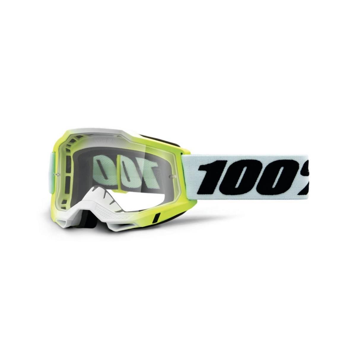 100 Procent Gogle Accuri 2 Dunder - Clear Lens - Kolor Biały/Czarny/Zielony