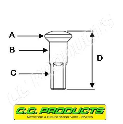 Cc Nypel 9G/300 3,61Mm Gwint, 7Mm Główka Cc Products