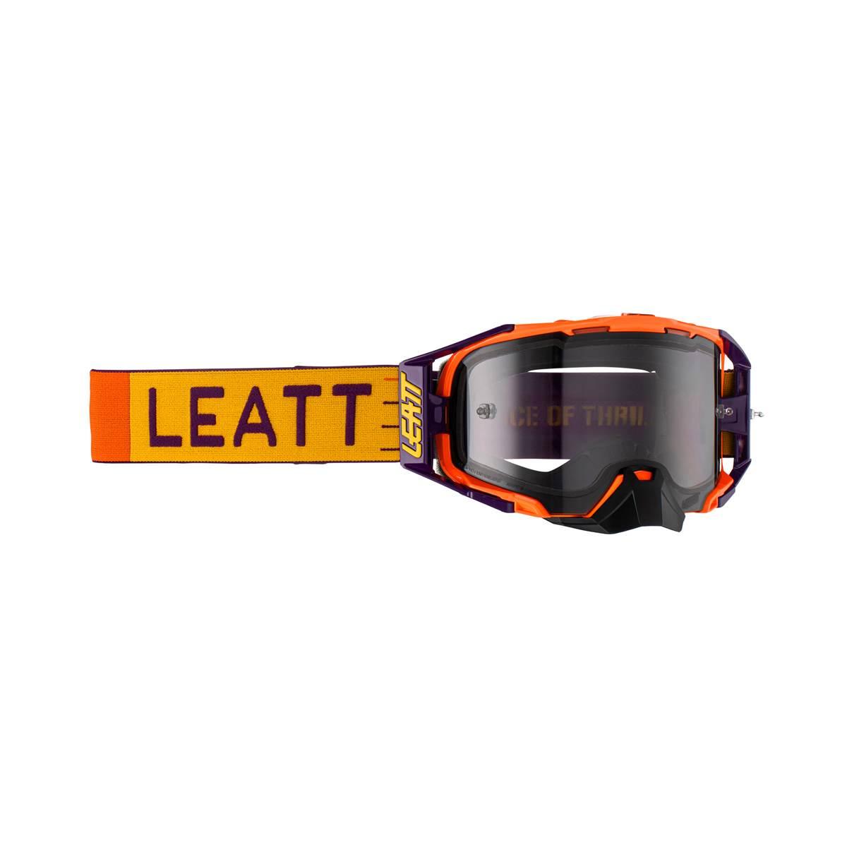 Leatt Gogle Velocity 6.5 Goggle Indigo Light Grey 58% - Kolor Pomarańczowy/