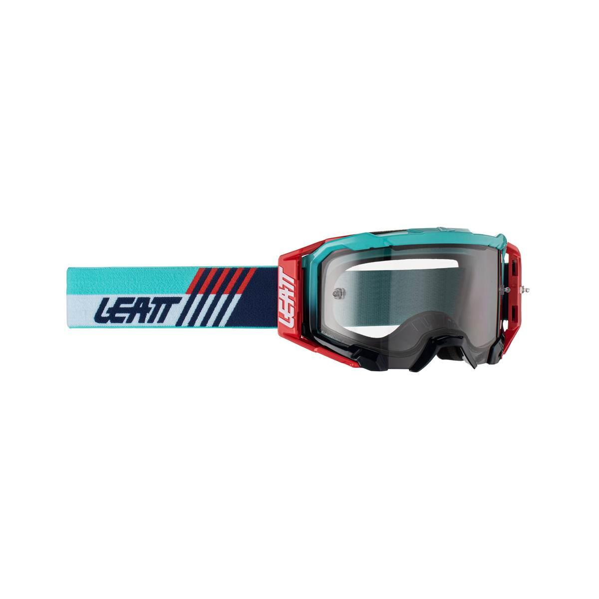 Leatt Gogle Velocity 5.5 Goggle Aqua Light Grey 58% - Kolor Czerwony/Granat