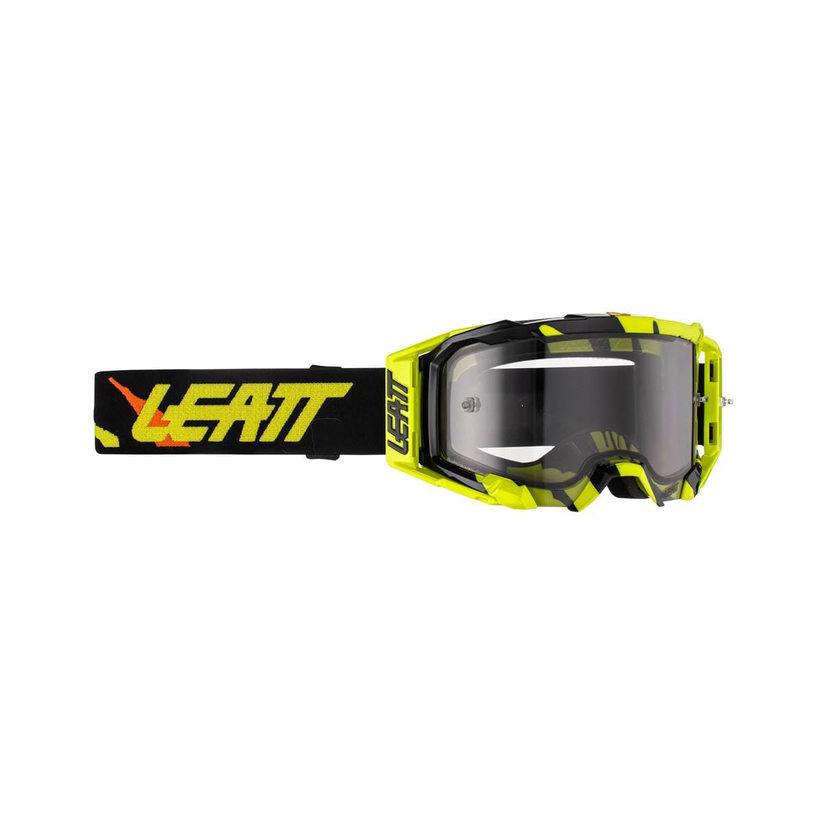 Leatt Gogle Velocity 5.5 Goggle Tiger Light Grey 58% - Kolor Żółty Fluo/Cza