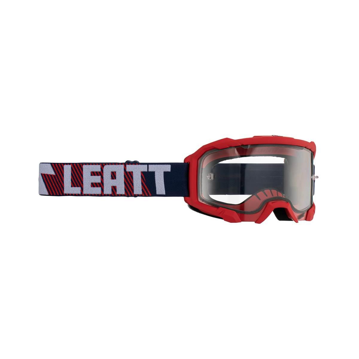 Leatt Gogle Velocity 4.5 Goggle Royal Clear 83% - Kolor Czarny/Czerwony Szy