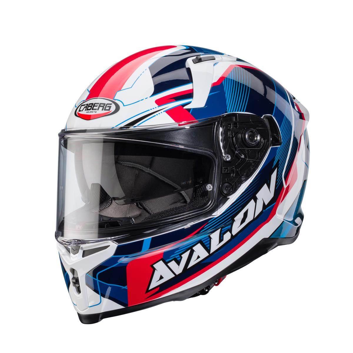 Caberg Kask Integralny Avalon X Optic Kolor Biały/Niebieski/Czerwony Rozmia