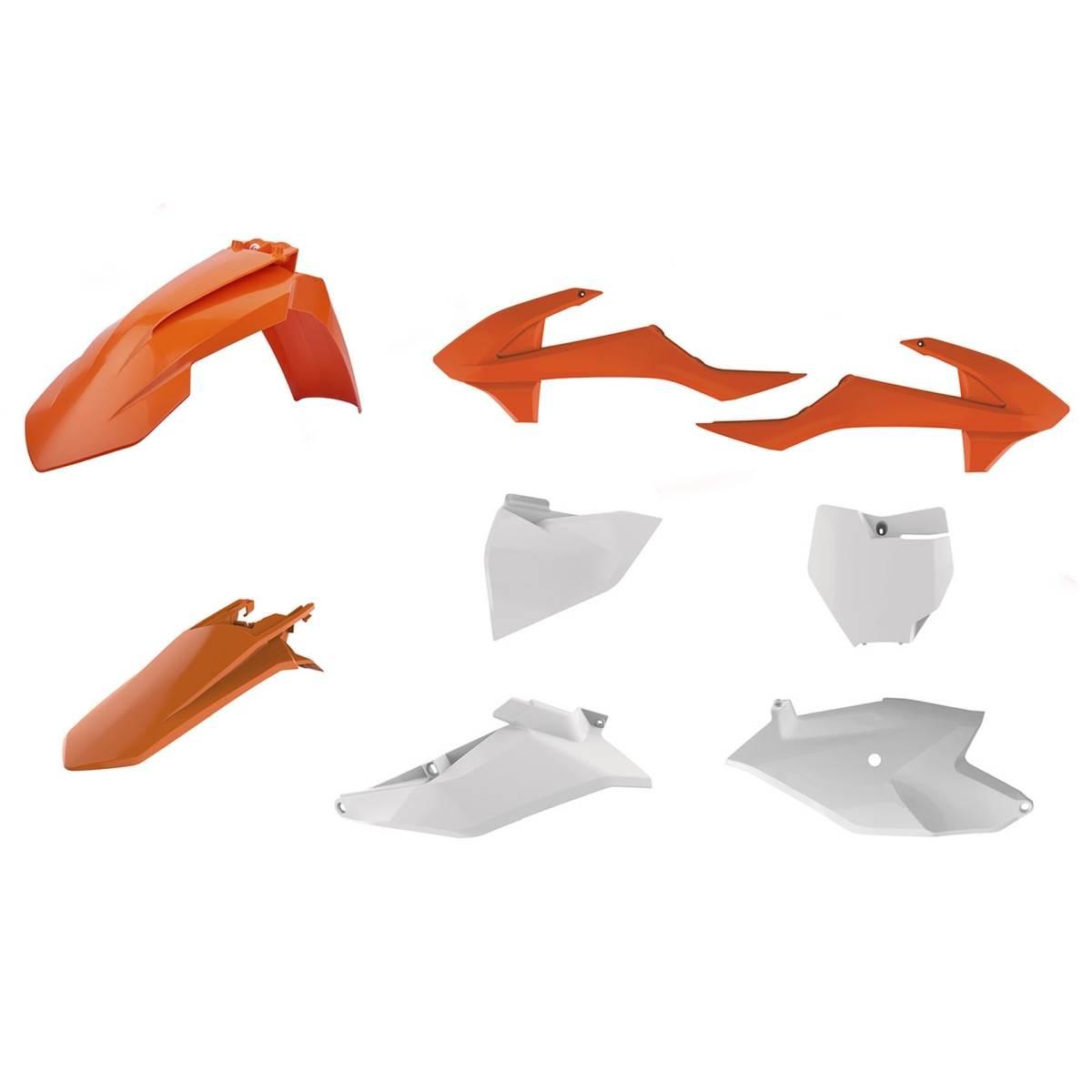 Polisport Komplet Plastików Ktm Sx 85 '18-'24 Kolor Oem Pomarańczowy Biały