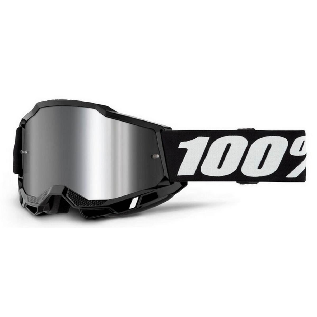 100 Procent Gogle Accuri 2 Session - Mirror Silver Lens - Kolor Czarny/Biał
