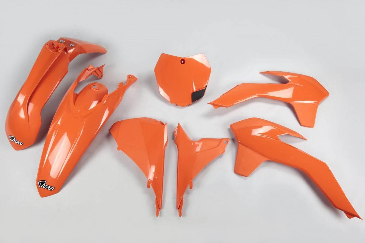 Ufo Komplet Plastików Ktm Sx/Sxf '13-'15, Sx 250 '16, Kolor Pomarańczowy