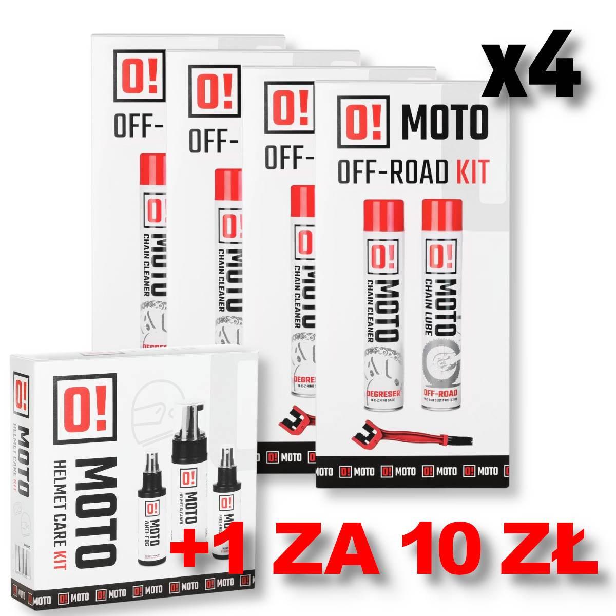 Omoto Zestaw 4+1 Do Czyszczenia I Smarowania Łańcucha Off Road O! Chain Car