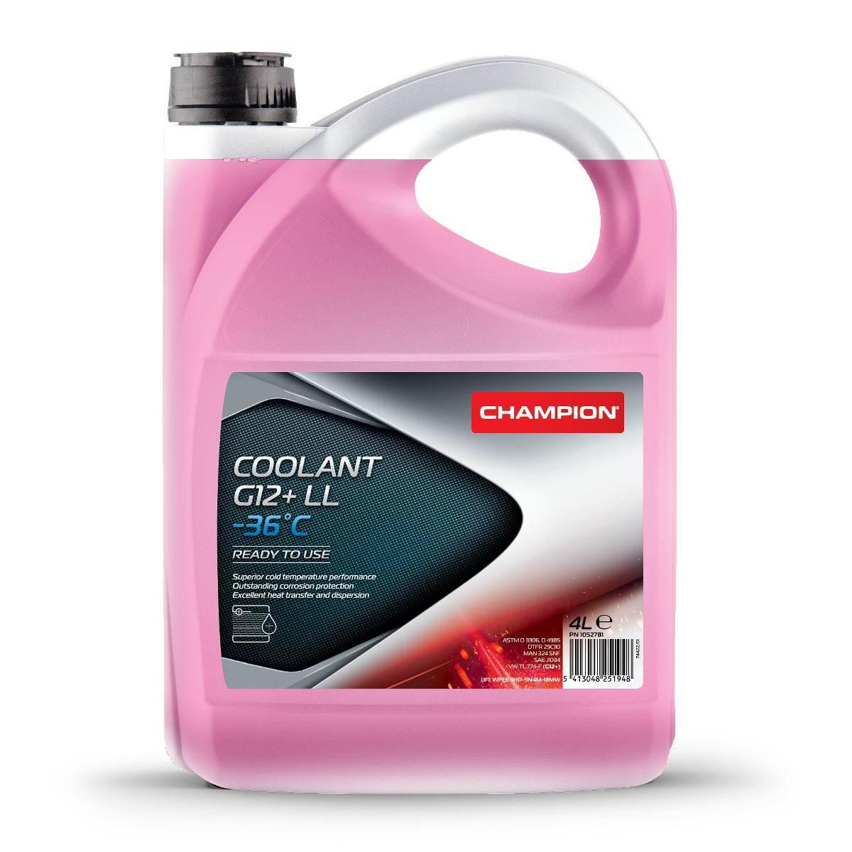 Champion Płyn Do Chłodnicy Coolant G12+ Ll -36°C 4L