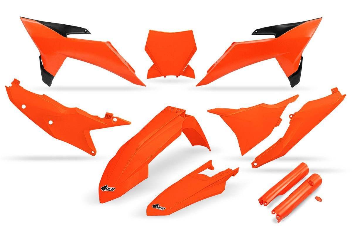 Ufo Komplet Plastików Full Kit Z Osłonami Teleskopów Amortyzatorów Ktm Ssx