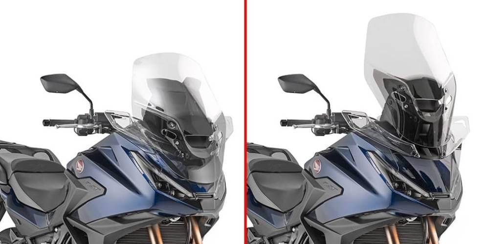 Kappa 2025/09 Szyba Honda Nt 1100 '25, 60 X 49 Cm Przezroczysta 11 Cm Wyższ