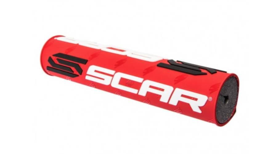 Scar Racing Gąbka Na Kierownicę Poprzeczkę 250Mm Kolor Czerwony Z Logo Scar
