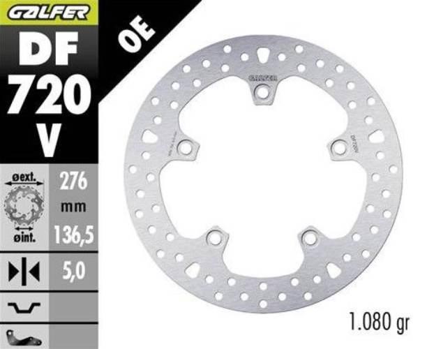 Galfer Tarcza Hamulcowa Tył Bmw R 1200Gs Adventure '13-; R 1200Gs/R/Rs/Rt '