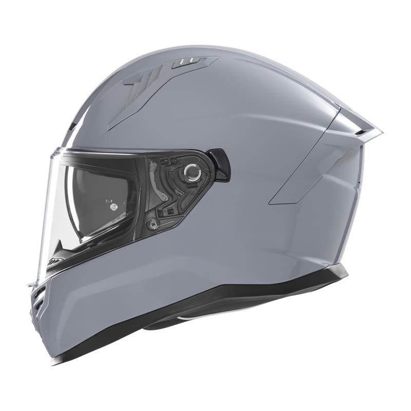 Nox Kask Integralny Full Face Z Blendą N401 Solid Kolor Szary Połysk Rozmia