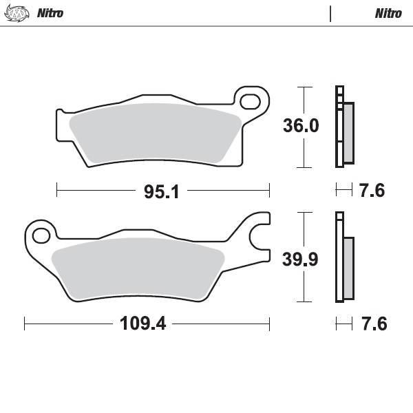 Moto-Master Klocki Hamulcowe Kh618 Nitro Sinter Kolor Złoty Kolor Złoty Can