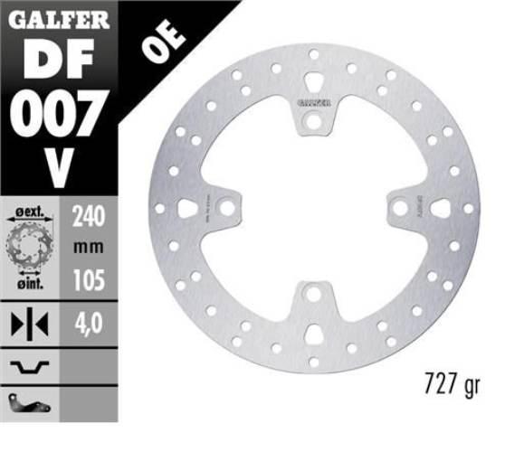 Galfer Tarcza Hamulcowa Tył Honda Xl 600/650/700V Transalp '91-'07; Cb 500