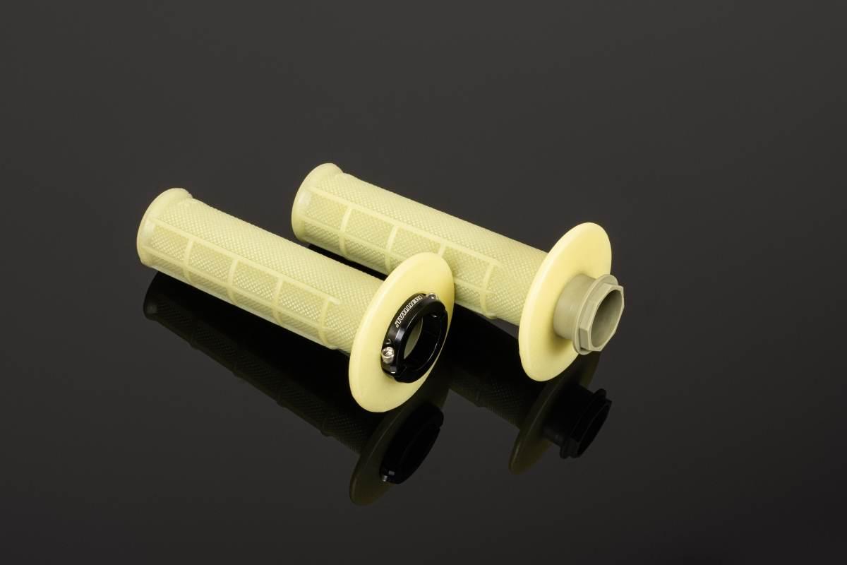 Renthal Manetki Mx R-Works Lock-On Aramid Half Waffle Kolor Kremowy