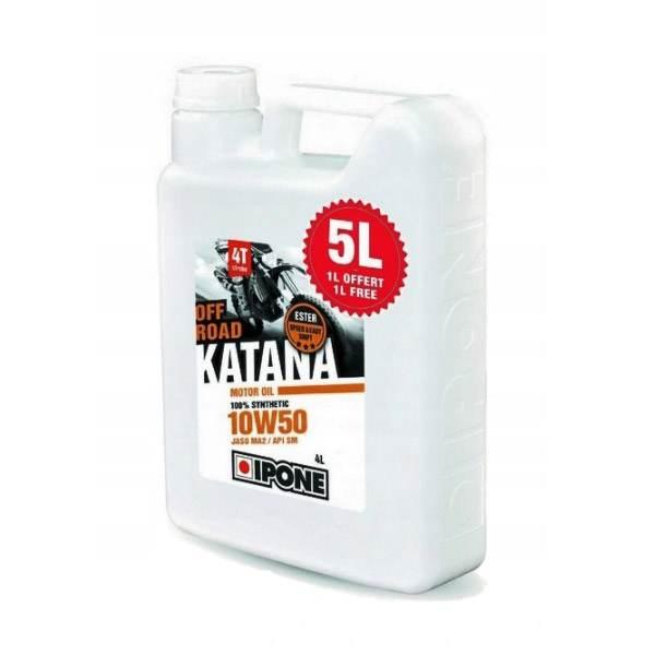 Ipone Katana Off Road 10W50 Olej Silnikowy 100% Syntetyk 5L Ester, Ma2 - 4+